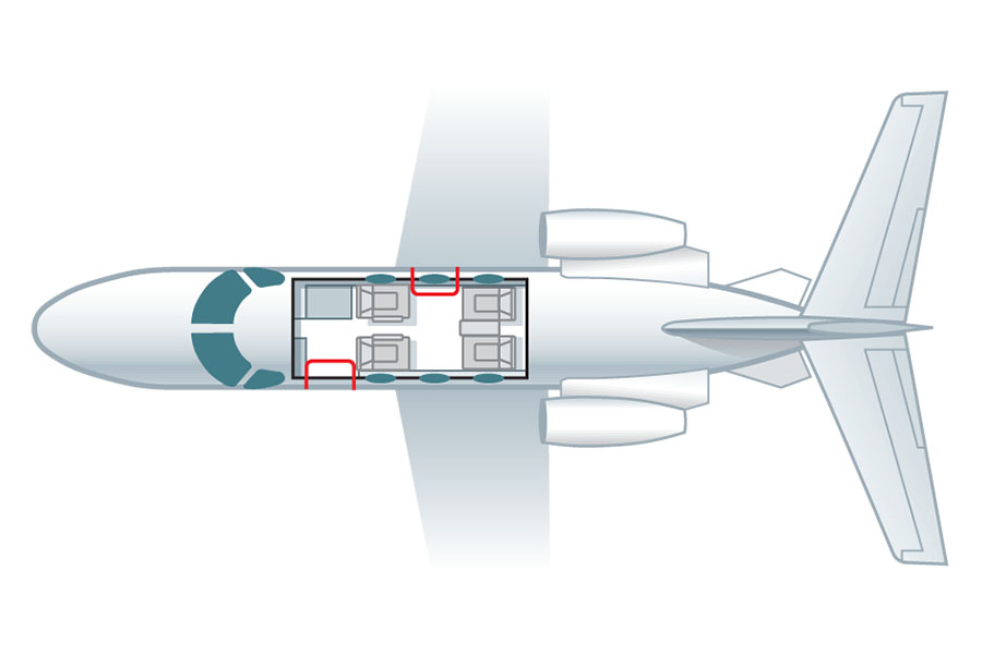 cabina Cessna Citation Mustang
